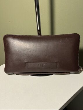 Elk Australian Brand Brown Premium Cow Hide Leather Clutch Wallet EUC